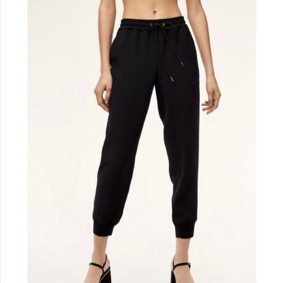 wilfred black buffon pants  Crepe joggers - size 10 - Picture 1 of 16